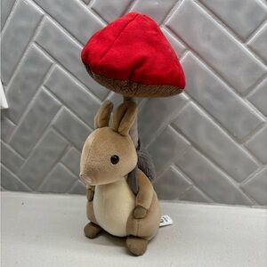 Jellycat Mouse with Mushroom Backpack